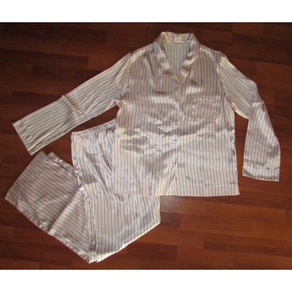 JACOB Satin Striped Pajamas - Vintage - Sz L